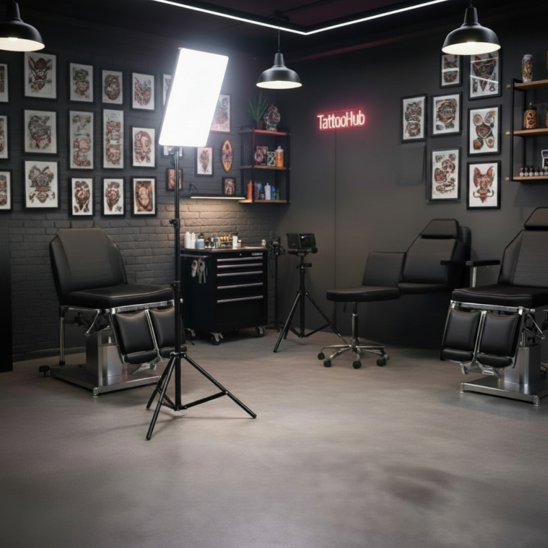 Led lampa 10_ se stativem 5